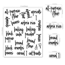 Load image into Gallery viewer, 168 PCS Pantry Storage Stickers Waterproof and Oil-proof Food Label Stickers