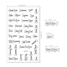 Load image into Gallery viewer, 276 PCS Transparent Waterproof Spice Labels 2 Color Combination Pantry Markers