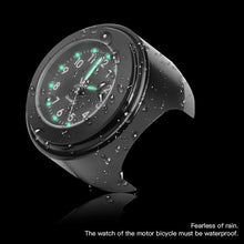 Load image into Gallery viewer, Aluminum Alloy Plating Motorcycle Handlebar Clock, Clock Silver Shell White Background, Clock Black Shell White Background, Clock Black Shell Black Background, Clock Silver Shell Black Background