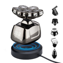 Load image into Gallery viewer, 7-head Multifunctional Waterproof Barber Shaver, USB charging, Wireless charging