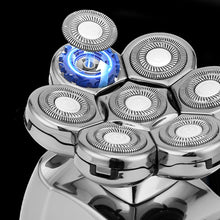 Load image into Gallery viewer, 7-head Multifunctional Waterproof Barber Shaver, USB charging, Wireless charging