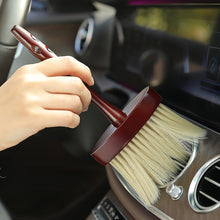 Load image into Gallery viewer, Wood Lengthening Handle Dust Brush Car Vent Internal Decoration Soft Brush, Handle Dust Brush