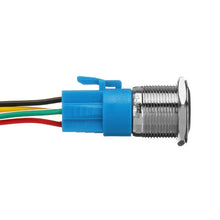 Load image into Gallery viewer, 2 PCS 19mm Car Modified Metal Waterproof Button Flat Switch With Light, Color:, Reset  Blue Light, Reset Red Light, Reset Green Light, Self-lock Blue Light, Self-lock Red Light, Self-lock Green Light