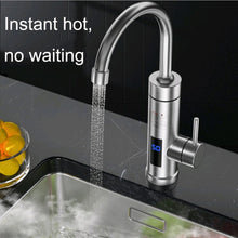 Load image into Gallery viewer, Household Kitchen Electric Hot Water Fauce EU Plug, Style:, Stainless Steel Type, Stainless Steel Universal Pipe Type