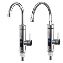 Load image into Gallery viewer, Household Kitchen Electric Hot Water Fauce EU Plug, Style:, Stainless Steel Type, Stainless Steel Universal Pipe Type