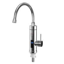 Load image into Gallery viewer, Household Kitchen Electric Hot Water Fauce EU Plug, Style:, Stainless Steel Type, Stainless Steel Universal Pipe Type