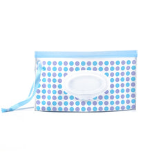 Load image into Gallery viewer, Baby EVA Wet Wipes Bag Portable Flip Removable Sanitary Wet Wipes Bag, Cactus, Red Flower, Feather, Triangle, Crown, Shell, Style 3, Dot, Black And Grey Stripe, Floating Object, Gear, Cat Claw, Geometric Figure, Space, Whale, Orange Space, Big Round Ba...