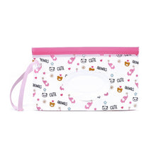 Load image into Gallery viewer, Baby EVA Wet Wipes Bag Portable Flip Removable Sanitary Wet Wipes Bag, Cactus, Red Flower, Feather, Triangle, Crown, Shell, Style 3, Dot, Black And Grey Stripe, Floating Object, Gear, Cat Claw, Geometric Figure, Space, Whale, Orange Space, Big Round Ba...