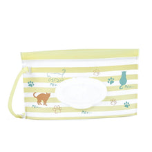 Load image into Gallery viewer, Baby EVA Wet Wipes Bag Portable Flip Removable Sanitary Wet Wipes Bag, Cactus, Red Flower, Feather, Triangle, Crown, Shell, Style 3, Dot, Black And Grey Stripe, Floating Object, Gear, Cat Claw, Geometric Figure, Space, Whale, Orange Space, Big Round Ba...