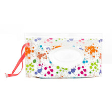 Load image into Gallery viewer, Baby EVA Wet Wipes Bag Portable Flip Removable Sanitary Wet Wipes Bag, Cactus, Red Flower, Feather, Triangle, Crown, Shell, Style 3, Dot, Black And Grey Stripe, Floating Object, Gear, Cat Claw, Geometric Figure, Space, Whale, Orange Space, Big Round Ba...