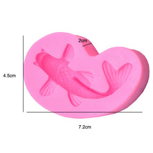 Load image into Gallery viewer, 2 PCS Goldfish Baking Fondant Silicone Mold Cake Decorating, Goldfish