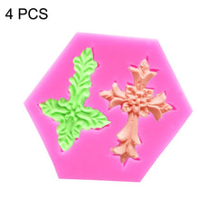 Load image into Gallery viewer, 4 PCS Cross Shape Silicone Fondant Cake Mold Baking Tool, Cross Shape