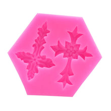 Load image into Gallery viewer, 4 PCS Cross Shape Silicone Fondant Cake Mold Baking Tool, Cross Shape