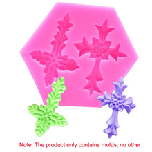 Load image into Gallery viewer, 4 PCS Cross Shape Silicone Fondant Cake Mold Baking Tool, Cross Shape