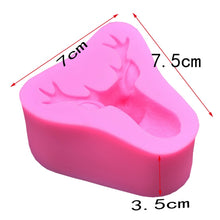 Load image into Gallery viewer, Deer Head Silicone Fondant Cake Mold, Deer Head
