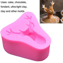 Load image into Gallery viewer, Deer Head Silicone Fondant Cake Mold, Deer Head