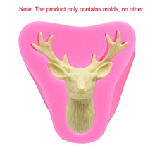 Load image into Gallery viewer, Deer Head Silicone Fondant Cake Mold, Deer Head