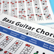 Load image into Gallery viewer, Copper Paper Guitar Chord Fingering Exercise Chart, Small, Large