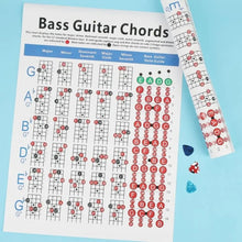 Load image into Gallery viewer, Copper Paper Guitar Chord Fingering Exercise Chart, Small, Large