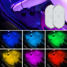 Load image into Gallery viewer, Car Lighting Reading Light LED Touch Sensing Ambient Light, Style:, White, Ice Blue, Blue, Pink Purple, Colorful