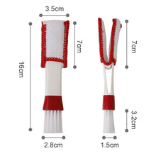 Load image into Gallery viewer, Car Wash Brush Soft Hub Multi-Function Dust Removal Tool, Red White Air Outlet Brush, Red Gray Air Outlet Brush, Red Sponge Brush, Red Wheel Brush
