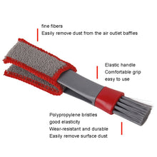 Load image into Gallery viewer, Car Wash Brush Soft Hub Multi-Function Dust Removal Tool, Red White Air Outlet Brush, Red Gray Air Outlet Brush, Red Sponge Brush, Red Wheel Brush