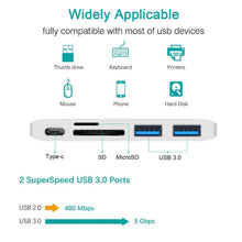Load image into Gallery viewer, USB-C To HDMI Splitter Docking Station Card Reader, Specification：, 5 in 1 Gray, 5 in 1 Silver, 6 in 1 Gray, 6 in 1 Silver