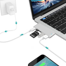 Load image into Gallery viewer, USB-C To HDMI Splitter Docking Station Card Reader, Specification：, 5 in 1 Gray, 5 in 1 Silver, 6 in 1 Gray, 6 in 1 Silver