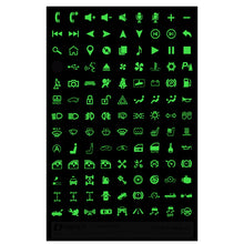 Load image into Gallery viewer, Car Button Luminous Sticker General PET Waterproof Wear-Resistant Car Sticker, 3 PCS Number 2