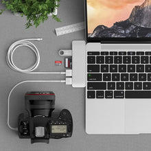 Load image into Gallery viewer, TYPE-C To 4K HDMI HUB Docking Station TF/SD Card Reader For MacBook Pro, Grey, Silver