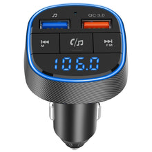 Load image into Gallery viewer, QC3.0 Fast Charge Car Bluetooth MP3 Player Car FM Transmitter, QC3.0 Fast Charge