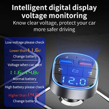 Load image into Gallery viewer, QC3.0 Fast Charge Car Bluetooth MP3 Player Car FM Transmitter, QC3.0 Fast Charge