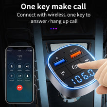 Load image into Gallery viewer, QC3.0 Fast Charge Car Bluetooth MP3 Player Car FM Transmitter, QC3.0 Fast Charge