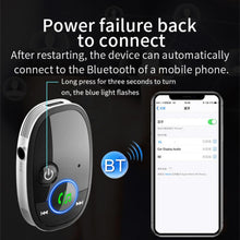 Load image into Gallery viewer, Car Bluetooth Receiver Music Player Wireless Audio Converter, Black