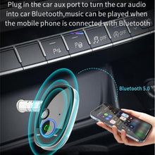 Load image into Gallery viewer, Car Bluetooth Receiver Music Player Wireless Audio Converter, Black