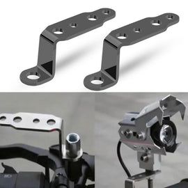 2 PCS Multifunction Motorcycle Modification Accessories Rearview Mirror Lamp Bracket, Black, Blue, Red, Gold, Silver, Orange