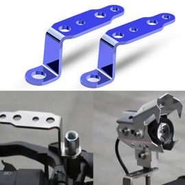 2 PCS Multifunction Motorcycle Modification Accessories Rearview Mirror Lamp Bracket, Black, Blue, Red, Gold, Silver, Orange