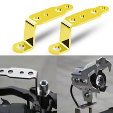 Load image into Gallery viewer, 2 PCS Multifunction Motorcycle Modification Accessories Rearview Mirror Lamp Bracket, Black, Blue, Red, Gold, Silver, Orange