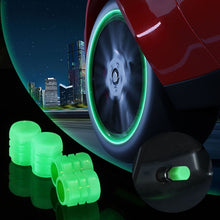 Load image into Gallery viewer, 4pcs / Set Luminous Tire Valve Cap Electric Motorcycle Vacuum Tire Valve Cover, Style: Split Effect, 4pcs /Set Split Effect, 4pcs /Set One Effect