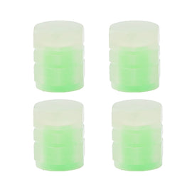 4pcs / Set Luminous Tire Valve Cap Electric Motorcycle Vacuum Tire Valve Cover, Style: Split Effect, 4pcs /Set Split Effect