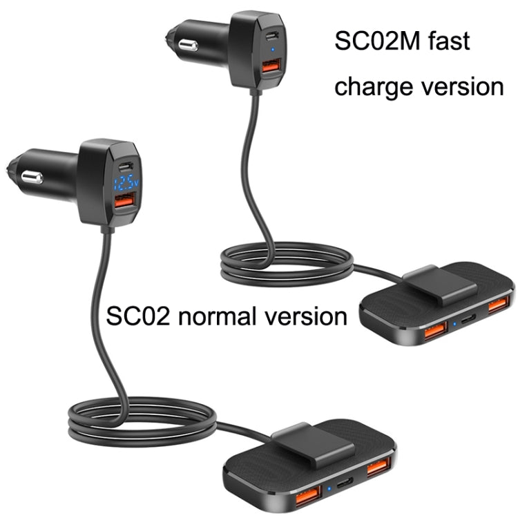5 In 1 Mobile Phone Fast Recharge Car Charger, SC02M, SC02