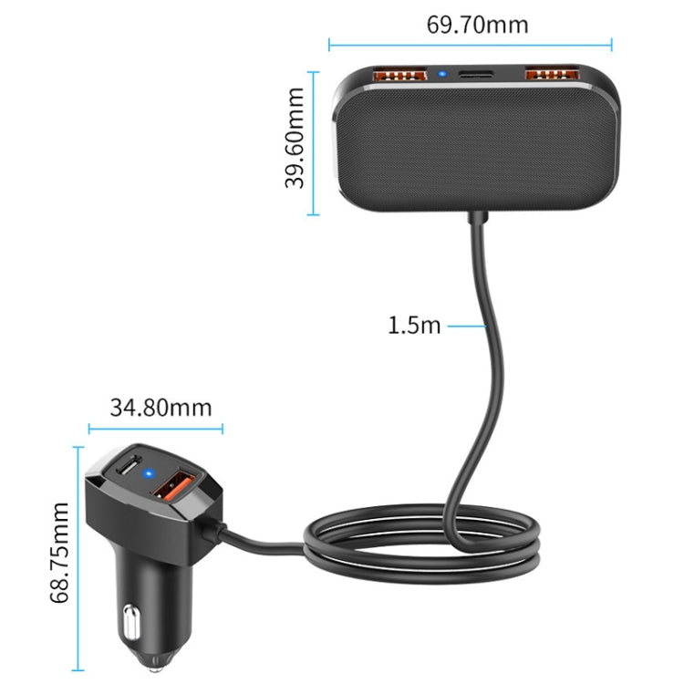 5 In 1 Mobile Phone Fast Recharge Car Charger, SC02M, SC02