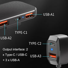 Load image into Gallery viewer, 5 In 1 Mobile Phone Fast Recharge Car Charger, SC02M, SC02