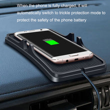 Load image into Gallery viewer, C6 15W 2 In 1 USB Multi-Function Car Wireless Charger Anti-Slip Launching Pad, C6