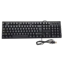 Load image into Gallery viewer, 108 Keys Computer USB Wired Keyboard, Cable Length: 1.5m, Arabic Single, Russian, French, Spanish