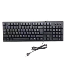 Load image into Gallery viewer, 108 Keys Computer USB Wired Keyboard, Cable Length: 1.5m, Arabic Single, Russian, French, Spanish