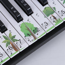 Load image into Gallery viewer, M52 88/76/61/54/49 Keys Piano Keyboard Stickers, Tree, Giraffe