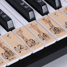 Load image into Gallery viewer, M52 88/76/61/54/49 Keys Piano Keyboard Stickers, Tree, Giraffe