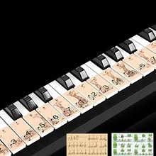 Load image into Gallery viewer, M52 88/76/61/54/49 Keys Piano Keyboard Stickers, Tree, Giraffe