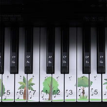 Load image into Gallery viewer, M52 88/76/61/54/49 Keys Piano Keyboard Stickers, Tree, Giraffe